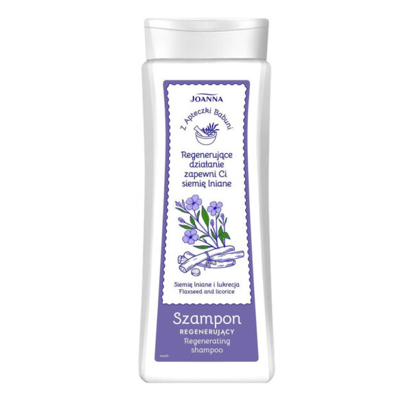 JOANNA Z Apteczki Babuni Szampon do włosów – Siemię lniane i lukrecja 300 ml