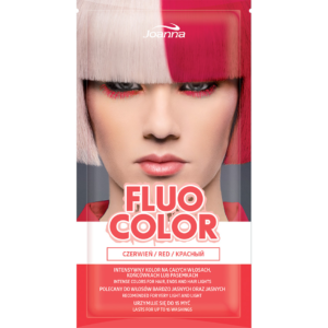 Joanna Fluo Color Szampon koloryzujący w saszetce Czerwień  35g