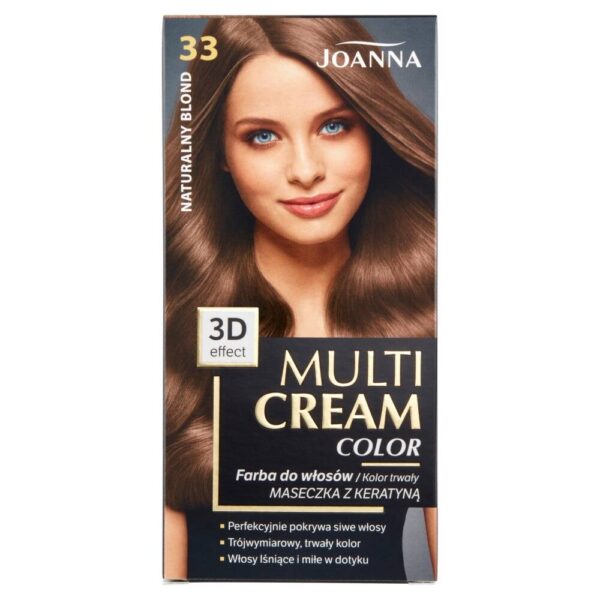 Joanna Multi Cream Color Farba nr 33 Naturalny Blond