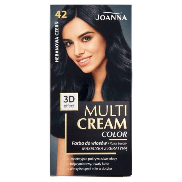 Joanna Multi Cream Color Farba nr 42 Hebanowa Czerń