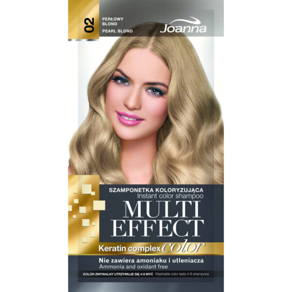 Joanna Multi Effect Color Keratin Complex Szamponetka 02 Perłowy Blond  35g
