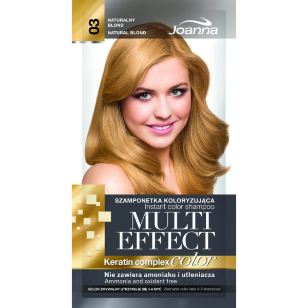 Joanna Multi Effect Color Keratin Complex Szamponetka 03 Naturalny Blond  35g