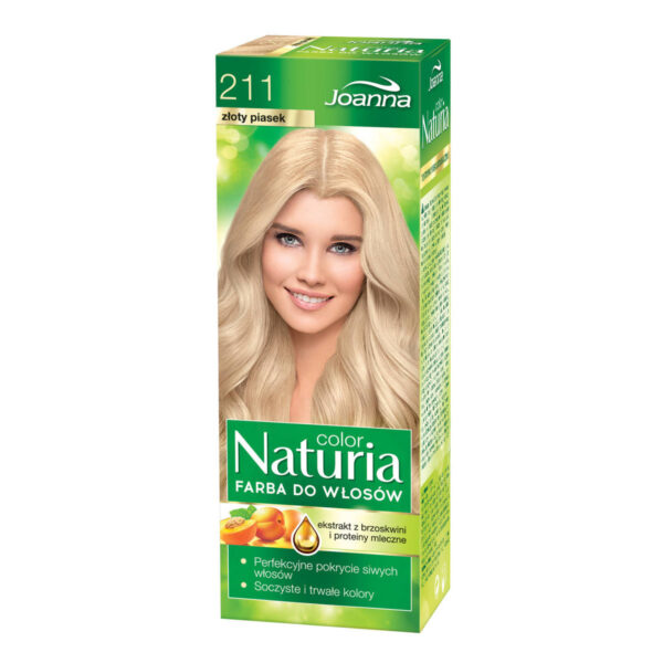 Joanna Naturia Color Farba do włosów nr 211-złoty piasek  150g
