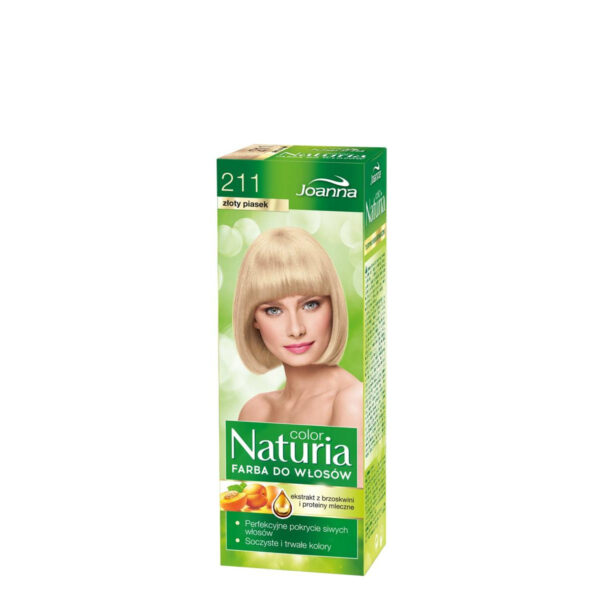 Joanna Naturia Color Farba do włosów nr 211-złoty piasek  150g