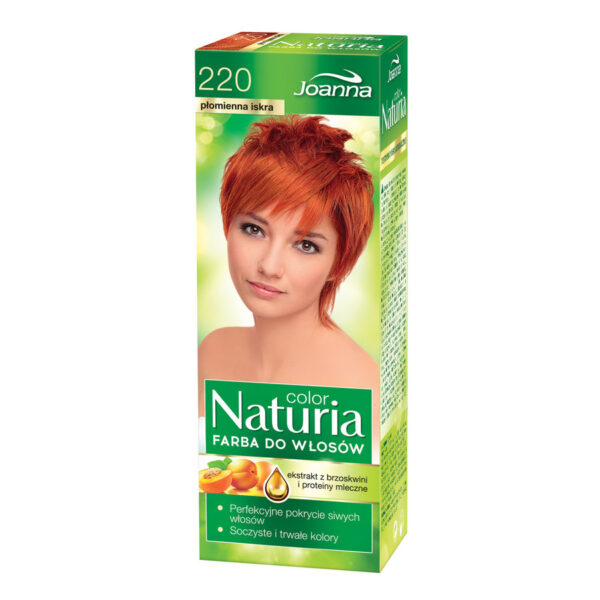 Joanna Naturia Color Farba do włosów nr 220-płomienna iskra  150g