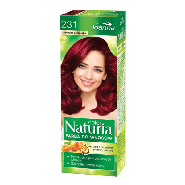Joanna Naturia Color Farba do włosów nr 231-czerwona porzeczka  150g
