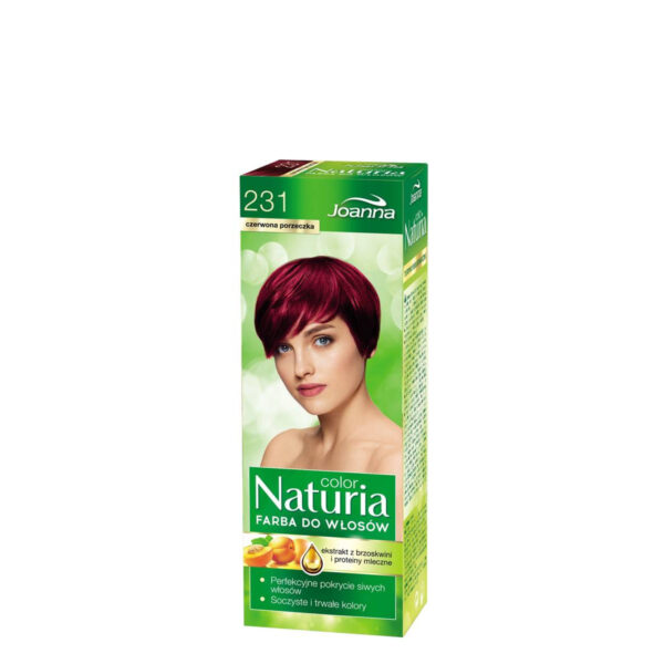 Joanna Naturia Color Farba do włosów nr 231-czerwona porzeczka  150g