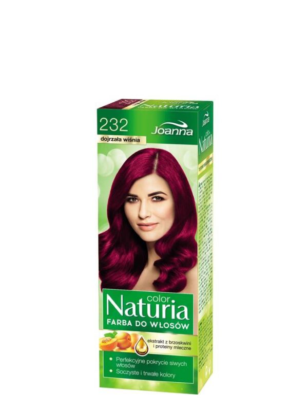 Joanna Naturia Color Farba do włosów nr 232-dojrzała wiśnia  150g - obrazek 3