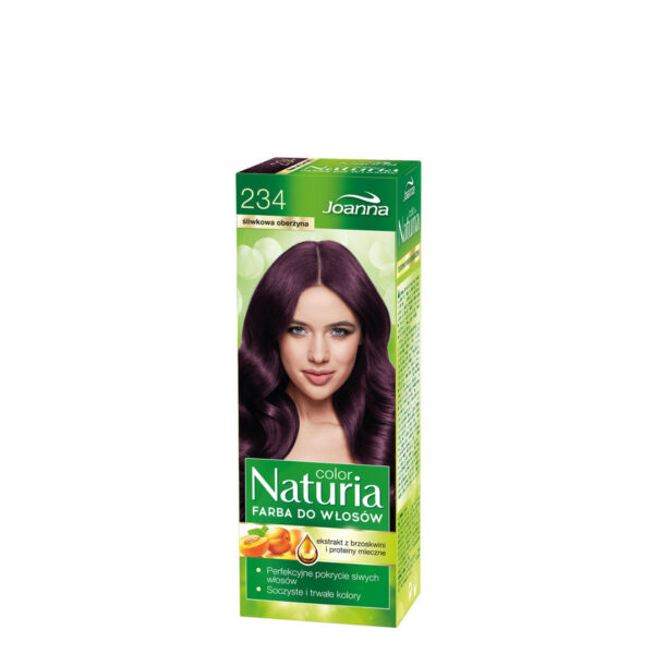 Joanna Naturia Color Farba do włosów nr 234-śliwkowa oberżyna  150g