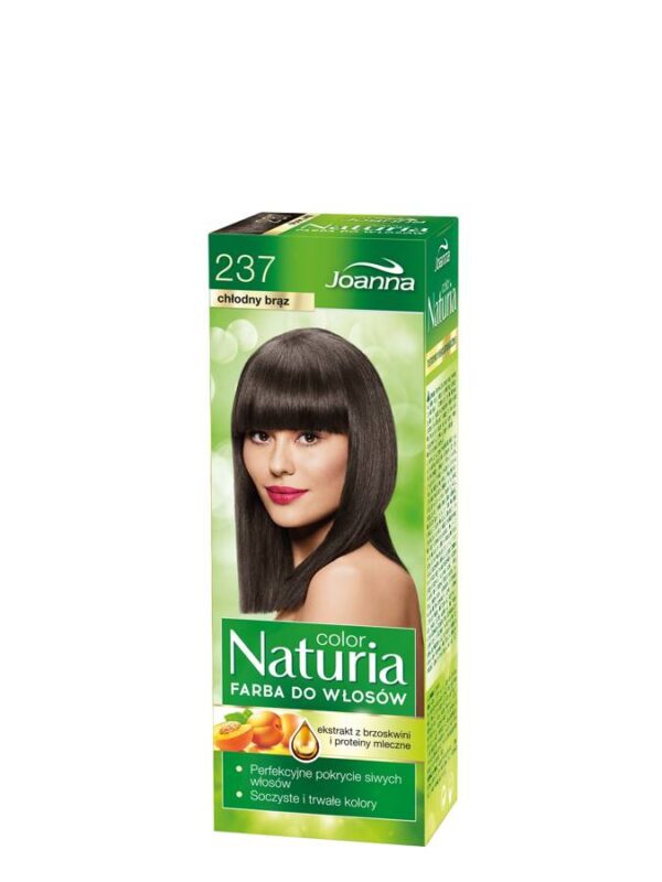 Joanna Naturia Color Farba do włosów nr 237-chłodny brąz  150g - obrazek 3