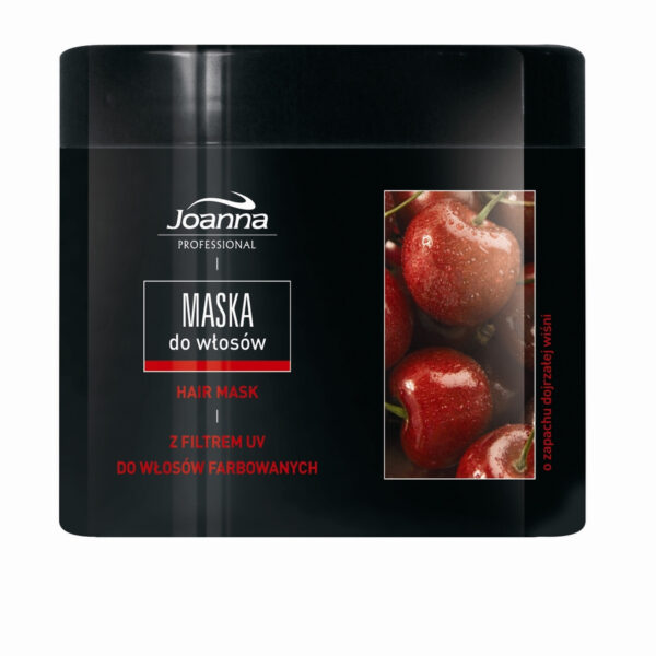 Joanna Professional UV Filter Maska wiśniowa do włosów farbowanych 500g - obrazek 2