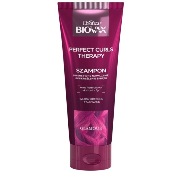 L`BIOTICA BIOVAX Glamour Intensywnie Nawilżający Szampon Perfect Curls Therapy - do włosów kręconych i falowanych 200ml