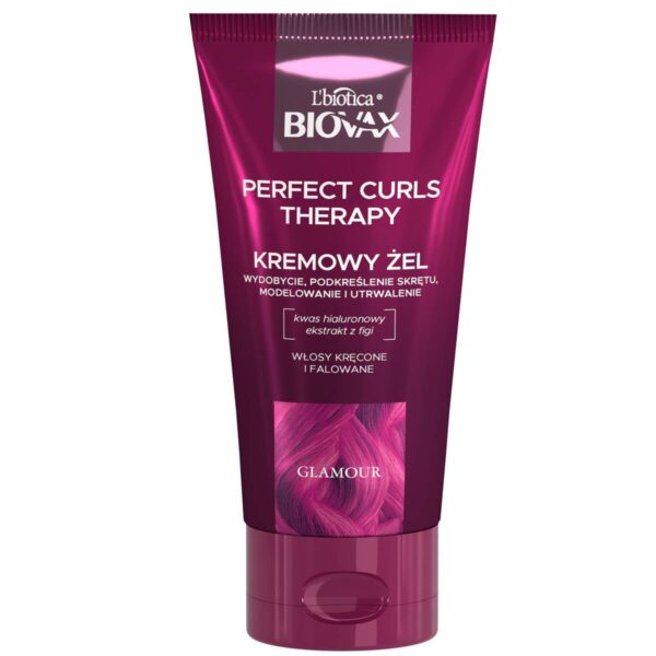 L`BIOTICA BIOVAX Glamour Kremowy Żel Perfect Curls Therapy - do włosów kręconych i falowanych 150ml