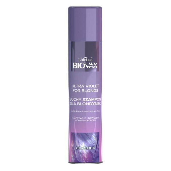 L`BIOTICA BIOVAX Glamour Suchy Szampon do włosów dla blondynek – Ultra Violet