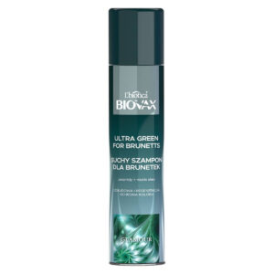 L`BIOTICA BIOVAX Glamour Suchy Szampon do włosów dla brunetek – Ultra Green