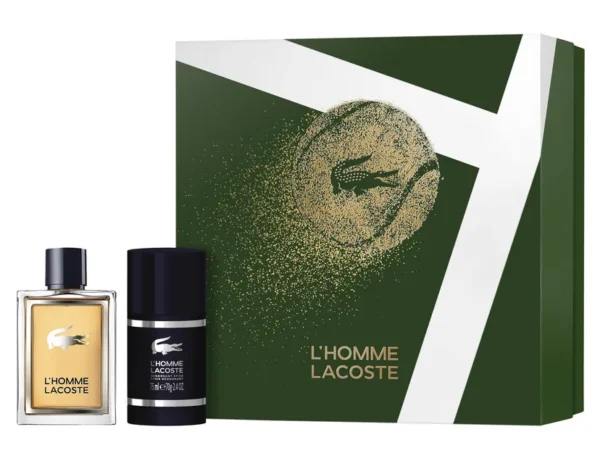 LACOSTE ZESTAW L'HOMME woda toaletowa 50ml+ dezodorant STICK 75 ML