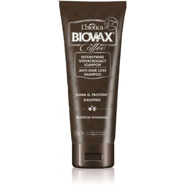 L’BIOTICA Biovax Glamour Coffee Szampon do włosów intensywnie wzmacniający – Kawa i Proteiny Kaszmiru 200ml