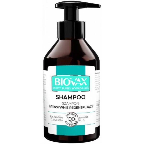 L’BIOTICA Biovax Szampon intensywnie regenerujący – włosy słabe i wypadającae 200ml