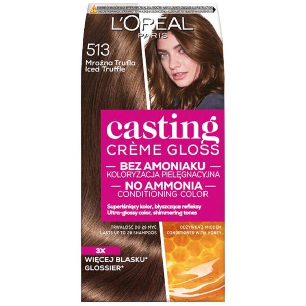 L'Oréal Casting Créme Gloss Krem koloryzujący 513 Mroźna Trufla