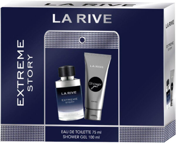 La Rive for Men Zestaw prezentowy Extreme Story (woda toaletowa 75ml+żel pod prysznic 100ml)