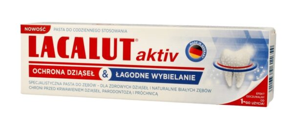 Lacalut Pasta do zębów Activ - ochrona dziąseł & aktywne wybielanie 75ml