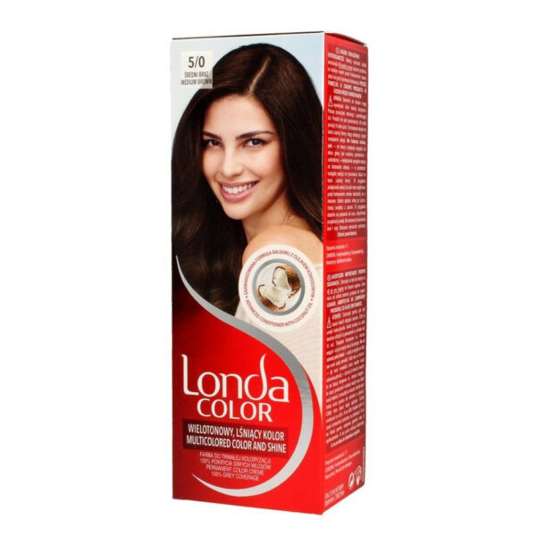 Londacolor Cream Farba do włosów nr 5/0 średni brąz