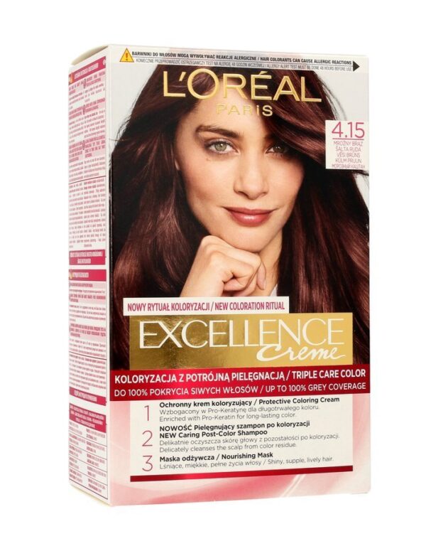 Loreal Excellence Creme Krem koloryzujący 4.15 Mroźny Brąz