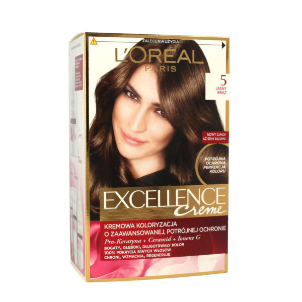 Loreal Excellence Creme Krem koloryzujący 5 jasny brąz