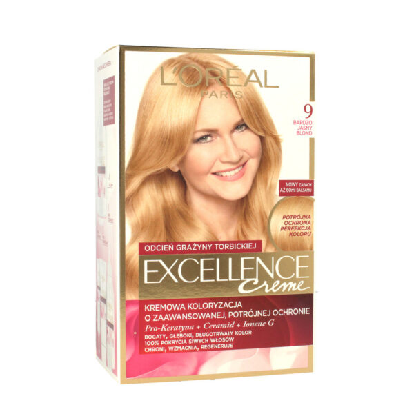 Loreal Excellence Creme Krem koloryzujący 9 bardzo jasny blond