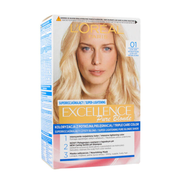 Loreal Excellence Creme Pure Blonde Krem koloryzujący 01 Super jasny blond naturalny