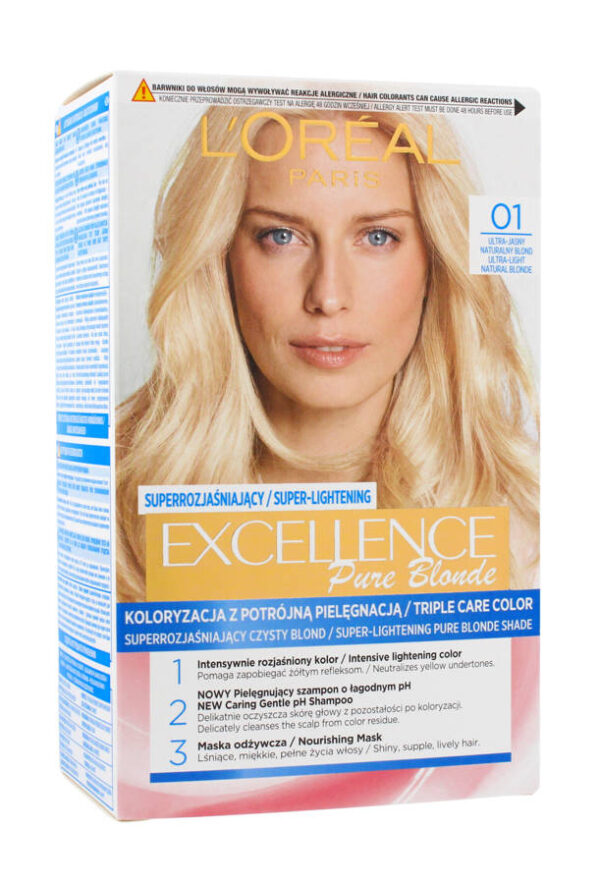 Loreal Excellence Creme Pure Blonde Krem koloryzujący 01 Super jasny blond naturalny