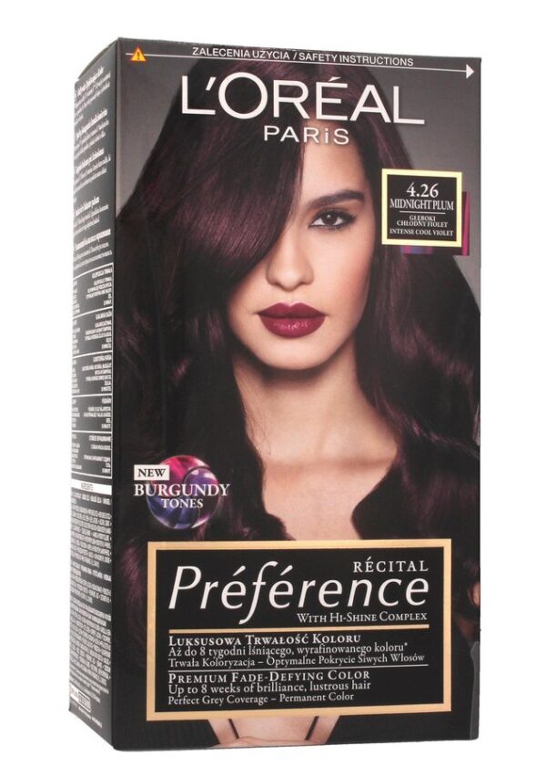 Loreal Farba Recital Preference 4.26 Midnight Plum - obrazek 2