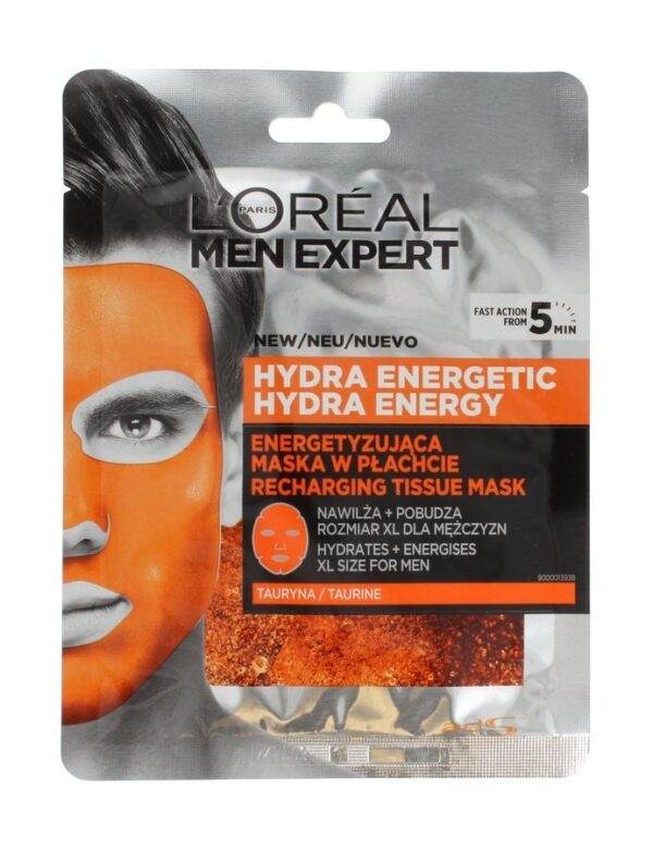 Loreal Men Expert Zestaw Hydra Energetic Energetyzująca Maska w płachcie