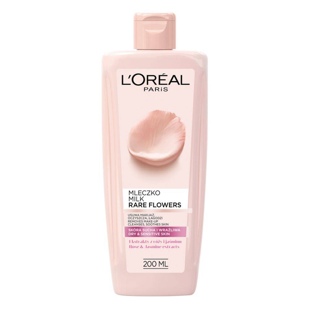 Loreal Skin Ekspert Rare Flowers Mleczko oczyszczające do skóry suchej i wrażliwej 200ml