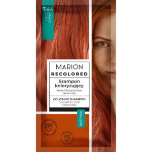 MARION Recolored Szampon koloryzujący nr 7.44 Miedź (4-8 myć) 35ml
