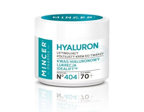 MINCER PHARMA Hyaluron Liftingujacy krem do twarzy 404 70+ 50 ml