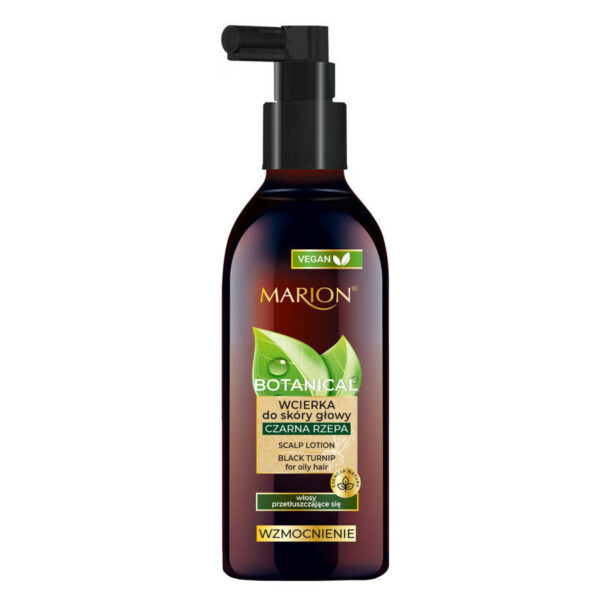 Marion Botanical Wzmacniająca Wcierka do skóry głowy Czarna Rzepa – włosy przetłuszczające się 150ml