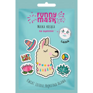 Marion Funny Mask Maseczka na tkaninie kojąca Lama  1szt