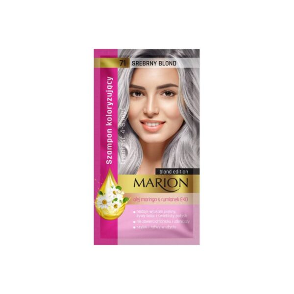 Marion Szampon koloryzujący 4-8 myć nr 71 Srebrny Blond 40ml
