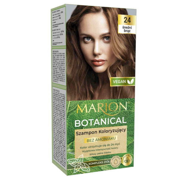 Marion Szampon koloryzujący Botanical (Vege) nr 24 Średni Brąz