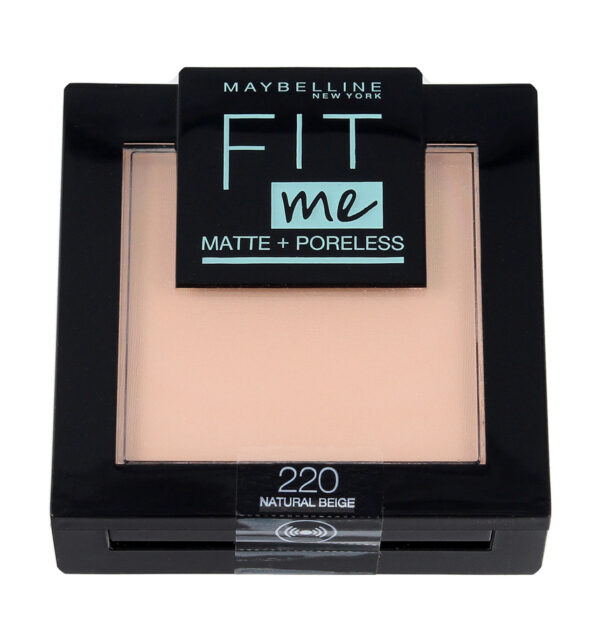 Maybelline Fit Me! Puder kompaktowy Matte+Poreless nr 220 Natural Beige  9g