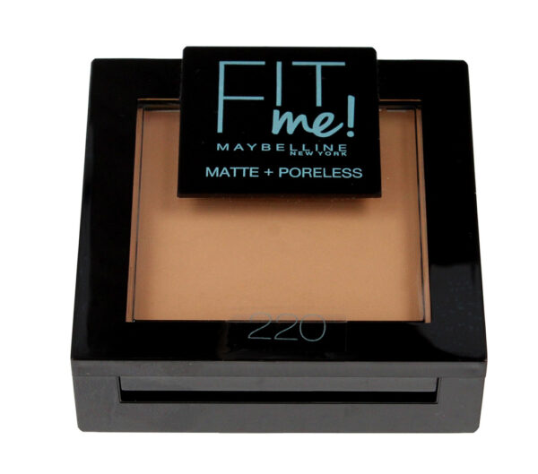 Maybelline Fit Me! Puder kompaktowy Matte+Poreless nr 220 Natural Beige  9g - obrazek 2