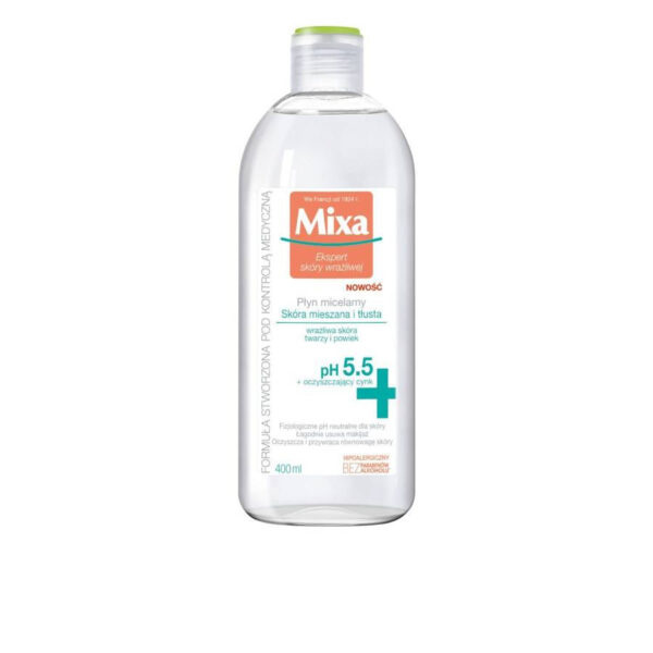Mixa Płyn micelarny do demakijażu twarzy cera tłusta i mieszana  400ml