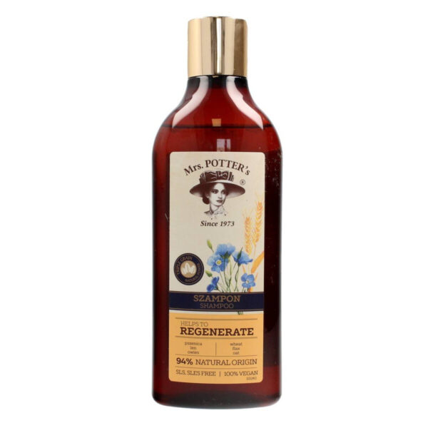 Mrs Potters Triple Grain Szampon do włosów zniszczonych Regenerate 390ml