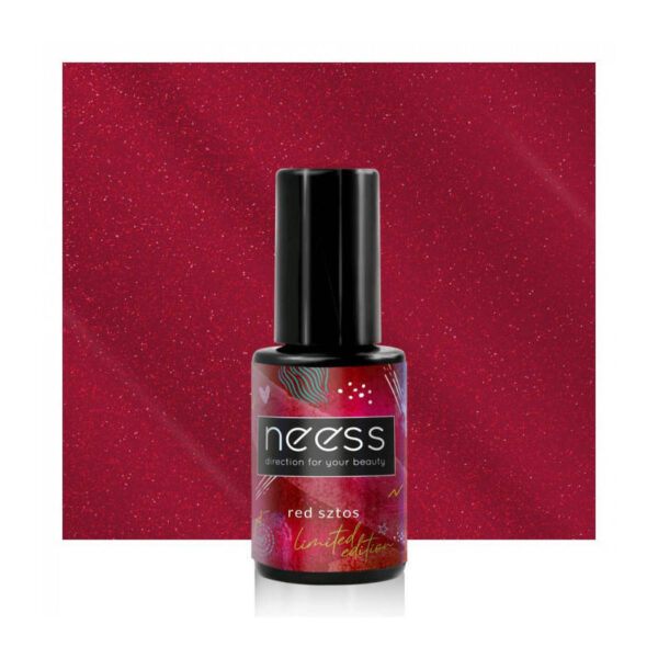NEESS Lakier hybrydowy kauczukowy 7482 Lampka Bordo 4ml