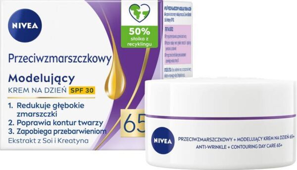 NIVEA 65+ Modelujący krem przeciwzmarszczkowy na dzień SPF 30 50 ml