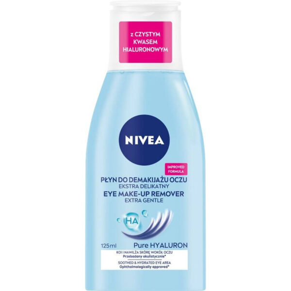 NIVEA Ekstra delikatny płyn do demakijażu oczu Pure Hyaluron 125ml