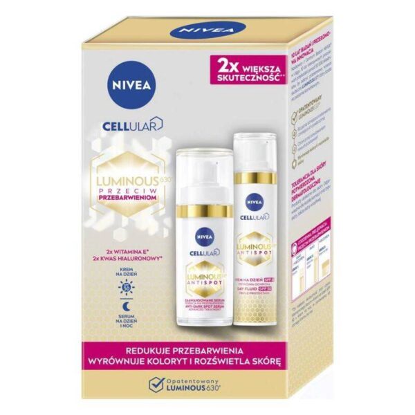 NIVEA Zestaw Duo Cellular Luminous Krem na dzień + serum