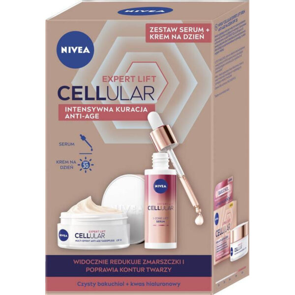 NIVEA Zestaw Duo Expert Lift Krem dzień na dzień + serum