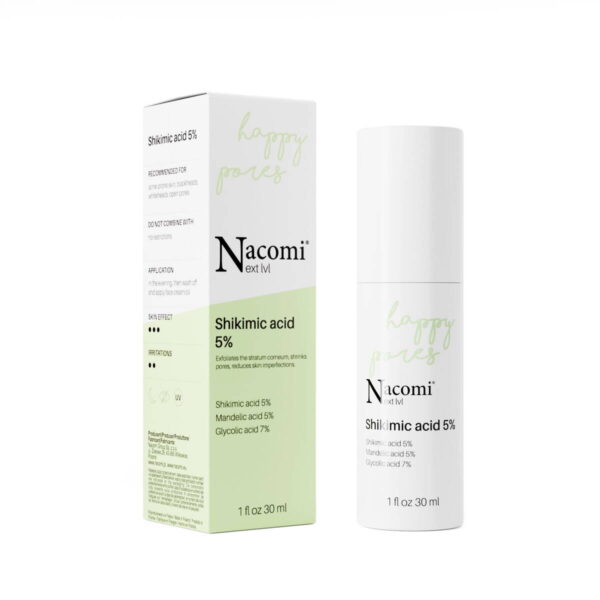 Nacomi Peeling kwasowy, kwas szikimowy 5% 30 ml